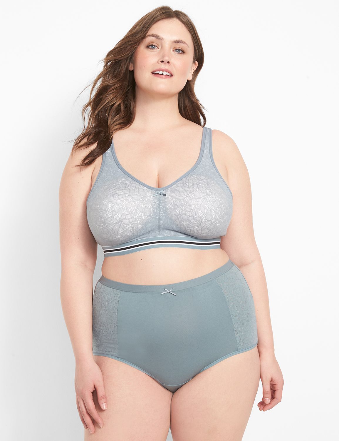 Cotton High Waist Brief Stretch Lac Product Image 1
