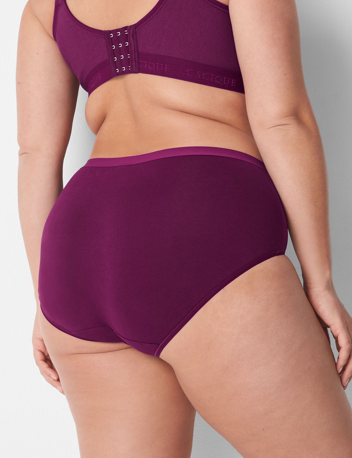 Cotton Full Brief Panty With Wide Waistband | LaneBryant