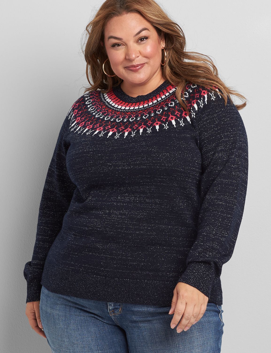 Plus Size Women's Pullover Sweaters 