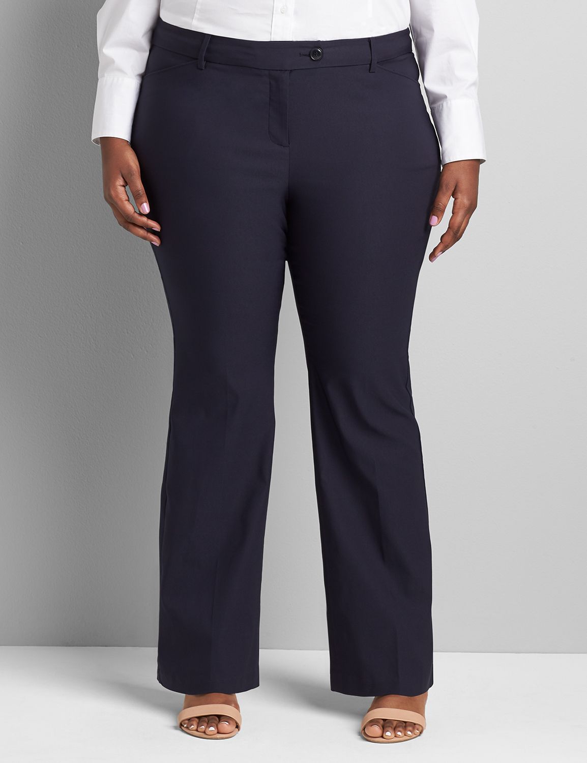 Navy blue straight pants - Woman - SS2019