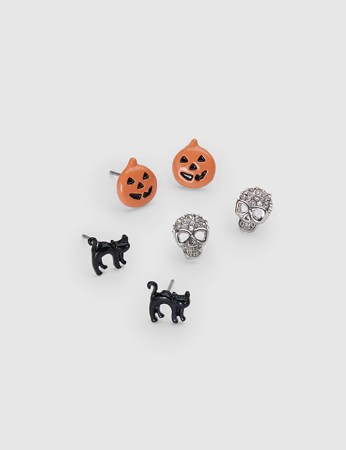 Halloween 3 Pack Earrings:Black:ONESZ Product Image 1