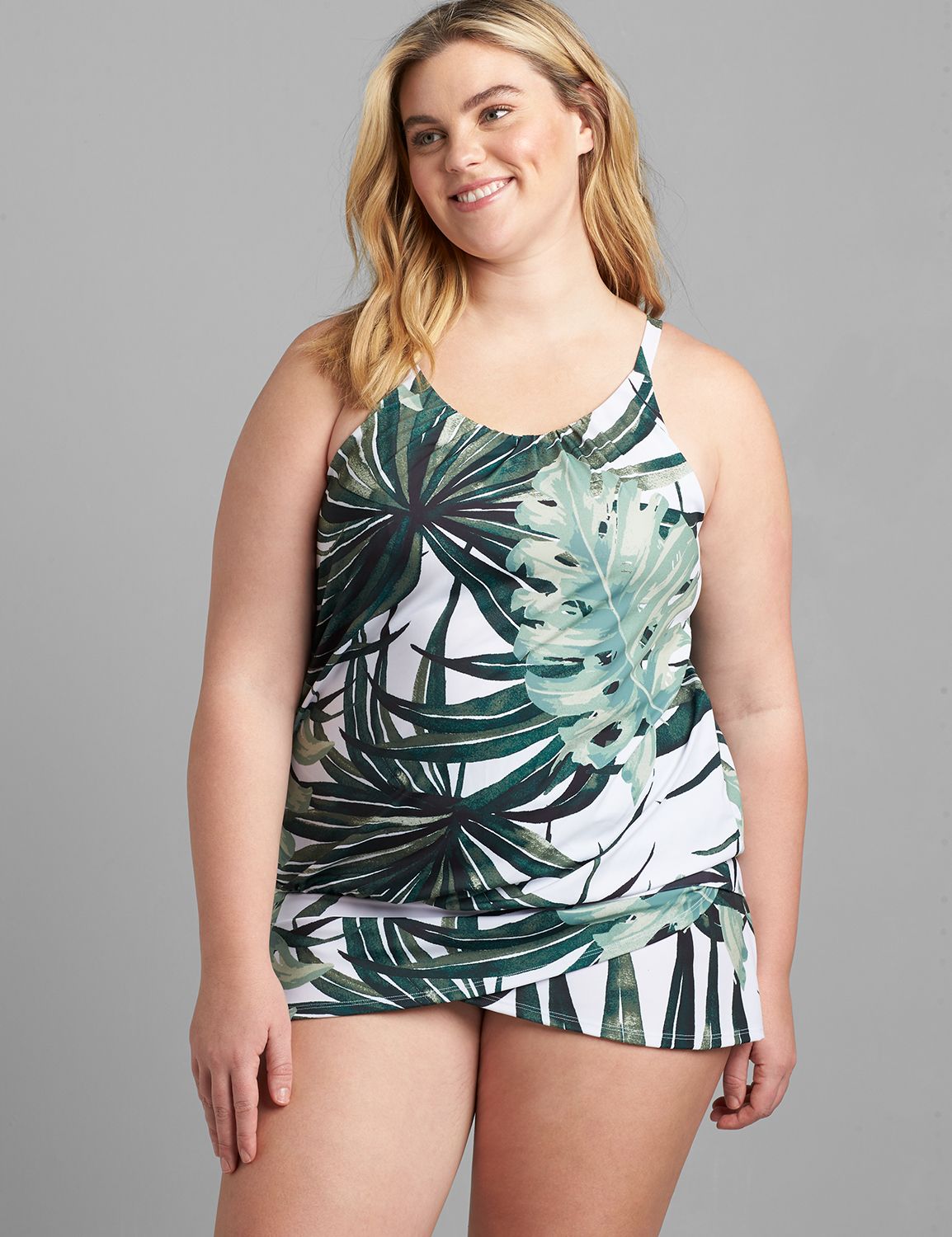 Blouson No-Wire Swim Tankini Top