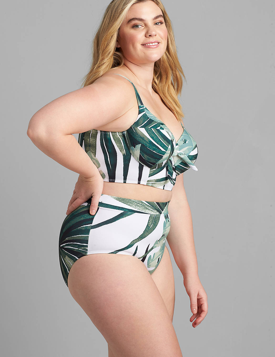 Longline Underwire Swim Bikini Top Product Image 3