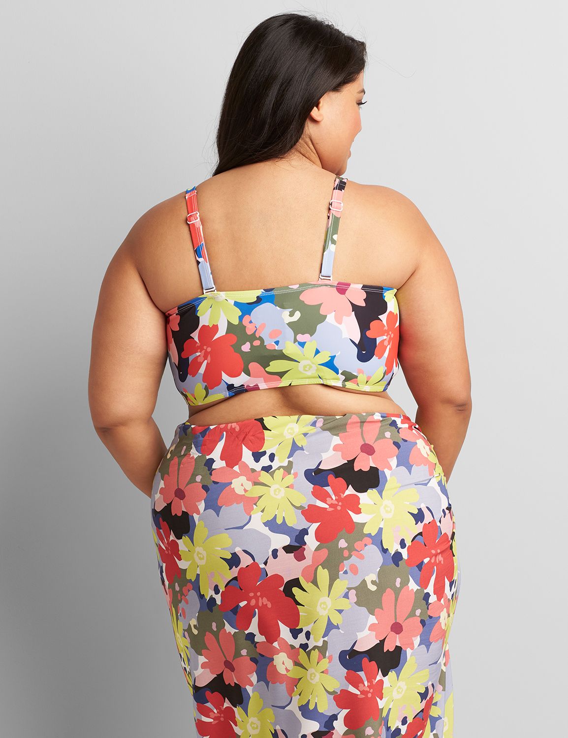 Longline Underwire Swim Bikini Top Product Image 2