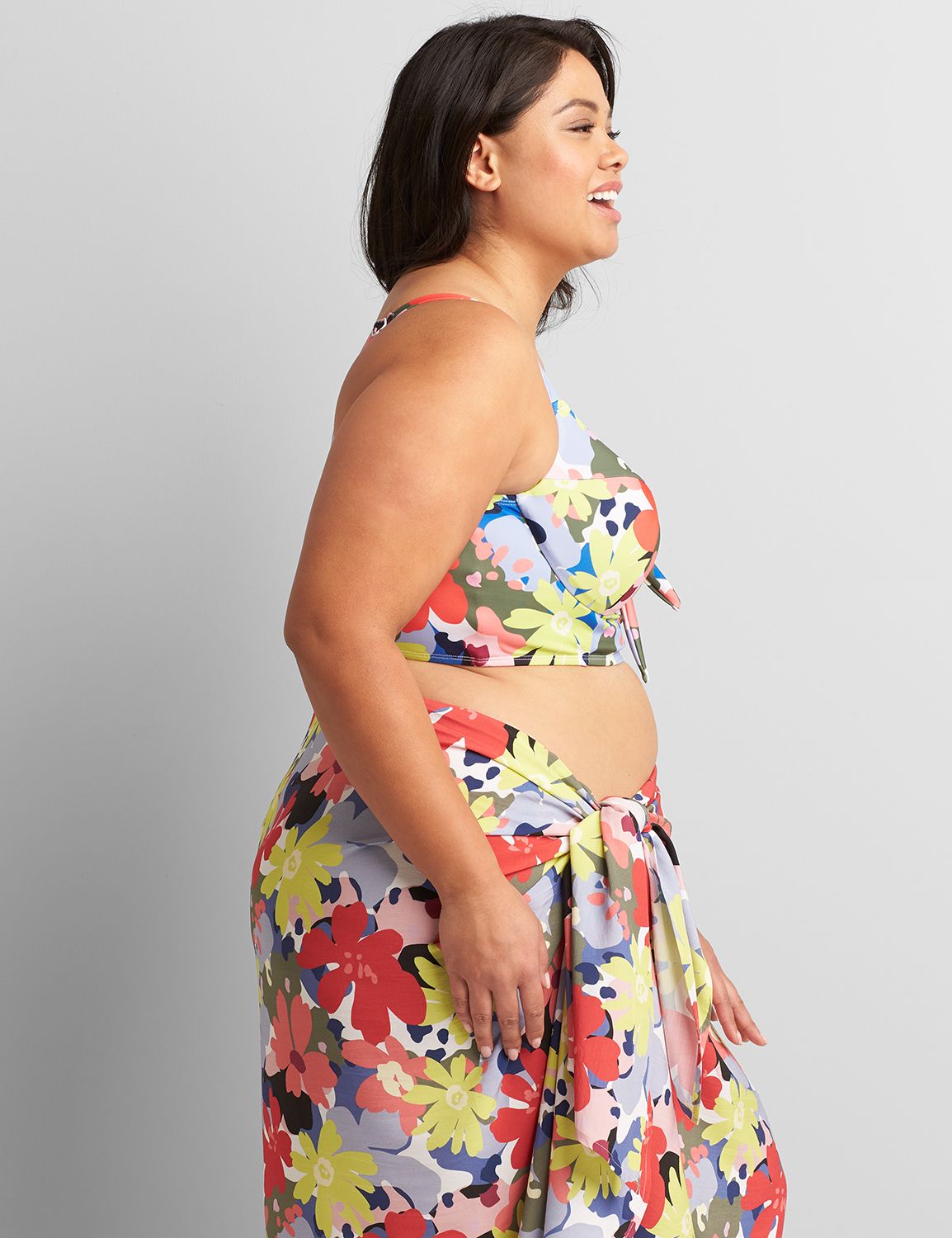 Longline Underwire Swim Bikini Top Product Image 3