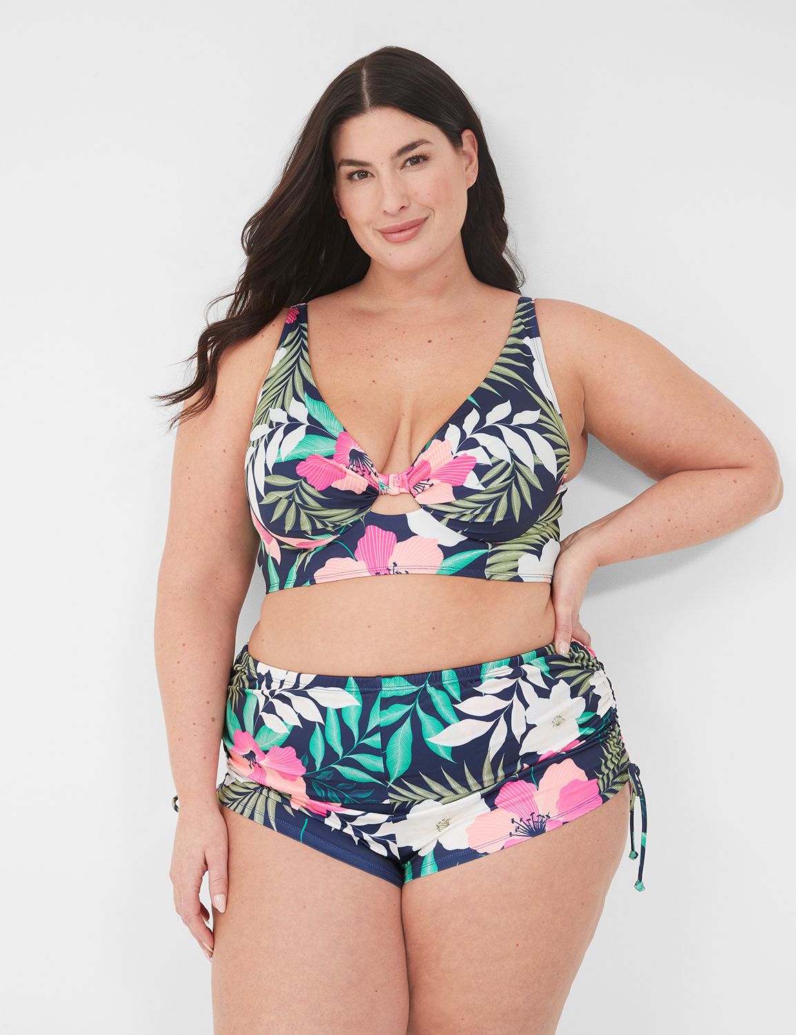 UW Plunge High Apex Key hole Bikini Product Image 1