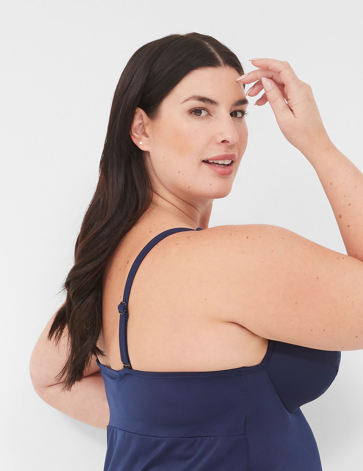 UW Plunge Knot front Tankini 118259 Product Image 3