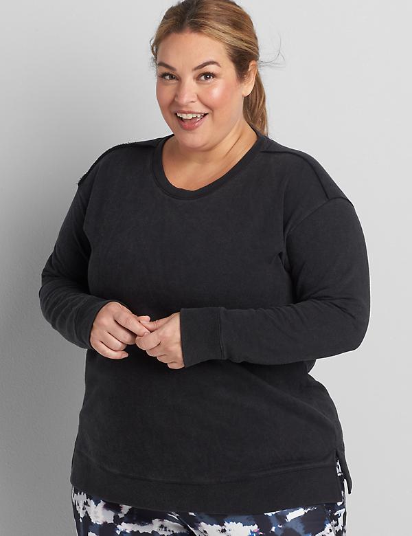 Details about Lane Bryant Embellished-Shoulder Sweatshirt Plus 22/24 Blue Lightweight NWT Details about Lane Bryant Embellished-Shoulder Sweatshirt Plus 22/24 Blue Lightweight NWT