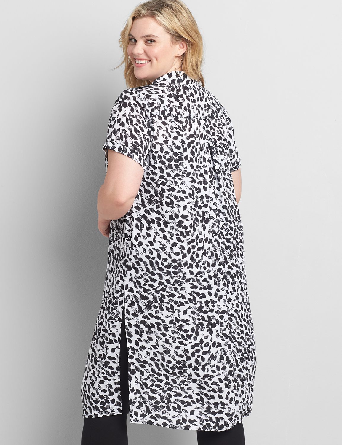 Button-Front Shirt Maxi Overpiece Product Image 2
