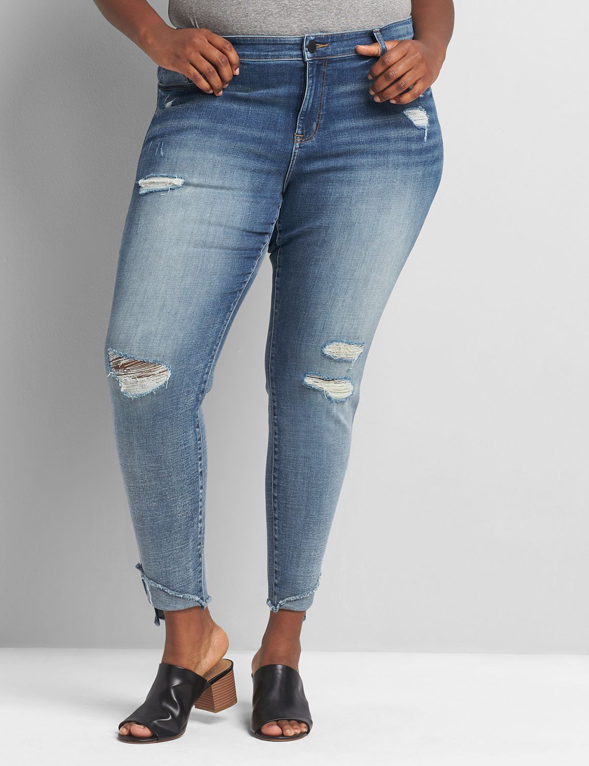 SIGNATURE FIT HIGH RISE SKINNY JEAN - MARISSA MEDIUM WASH 1118394:Medium Denim:16 Product Image 1