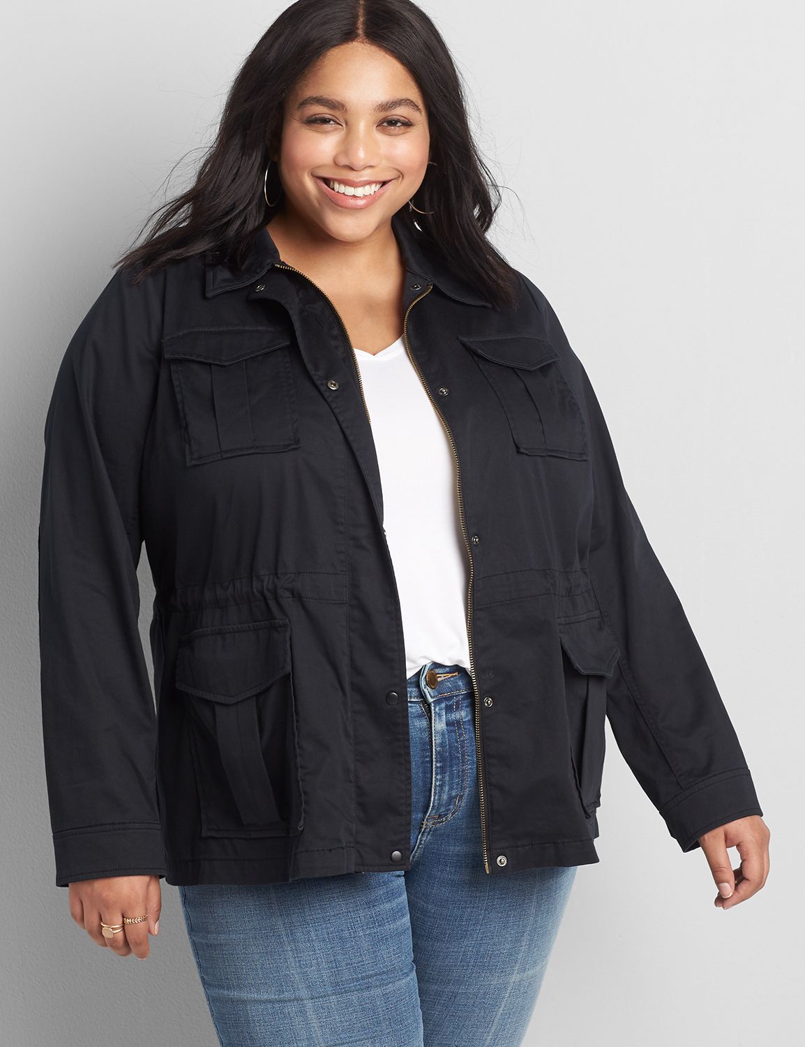 Lane bryant shop black jacket