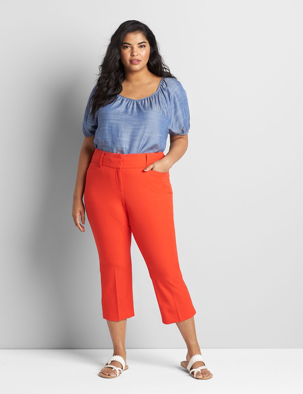 Lane bryant cropped store pants