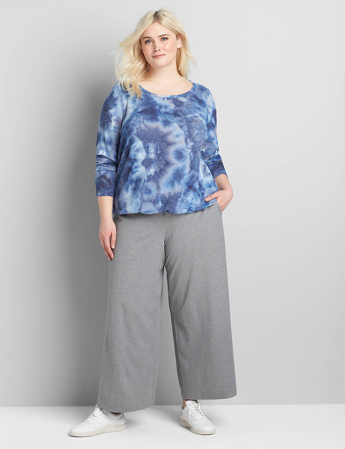 Pull-On Wide Leg Pant - Ponte Product Image 3