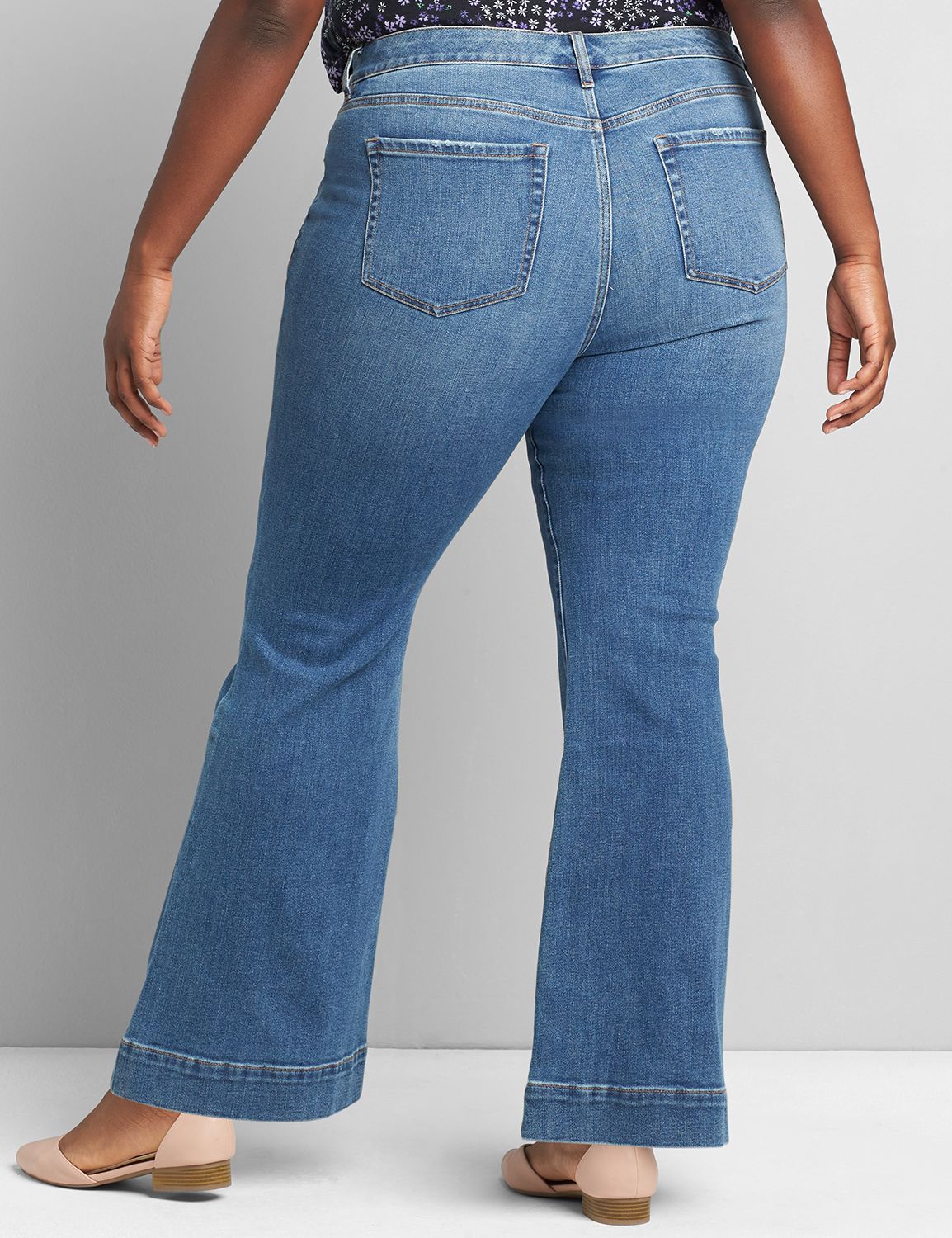 SIGNATURE FIT FLARE JEAN - MARLENE MEDIUM WASH 1119513:Medium Denim:16 Product Image 2
