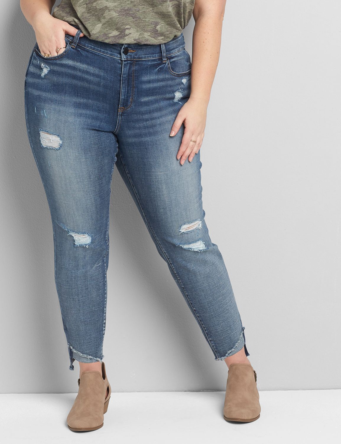 CURVY FIT HIGH RISE SKINNY JEAN - MARISSA MEDIUM WASH 1119499:Medium Denim:16 Product Image 1