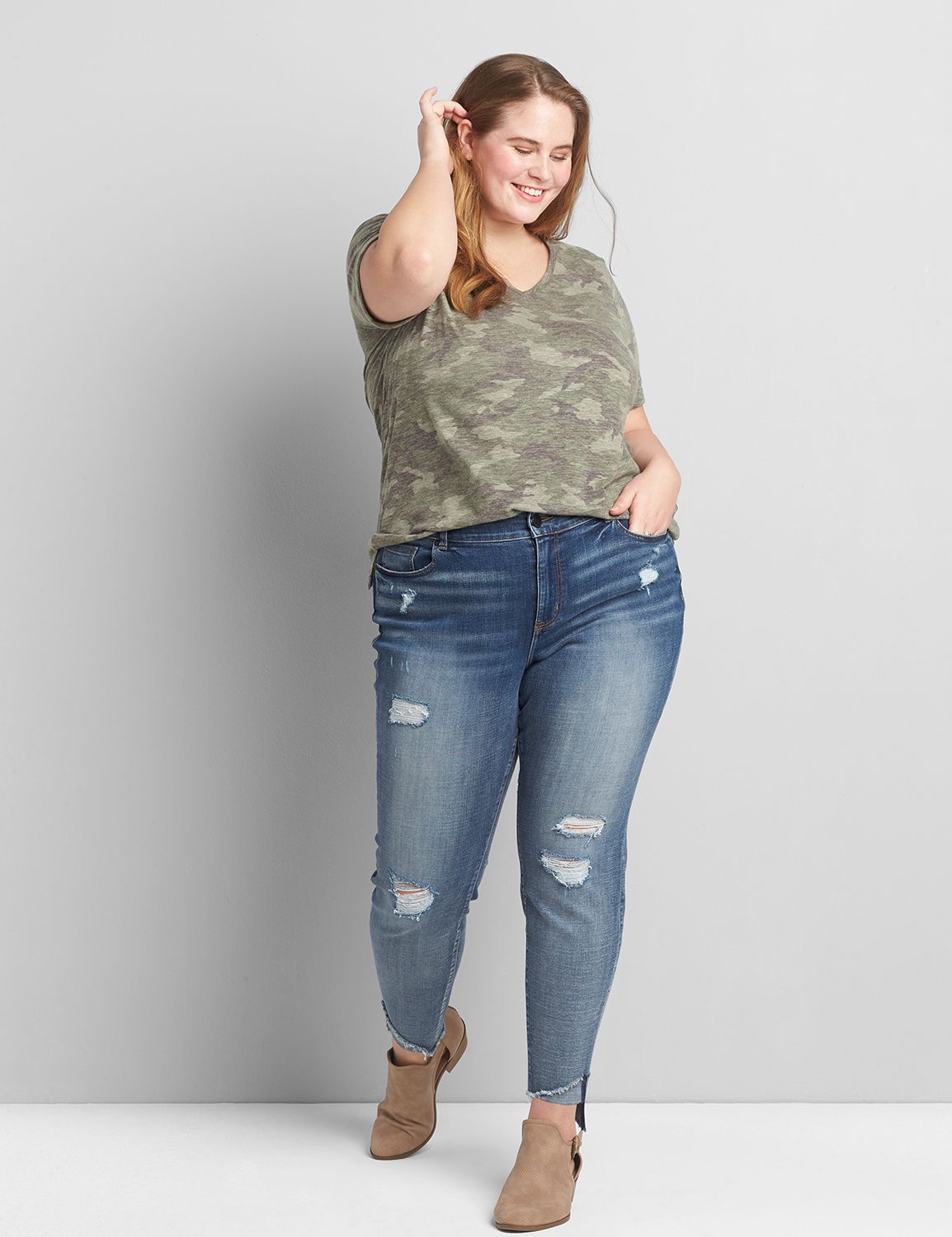 CURVY FIT HIGH RISE SKINNY JEAN - MARISSA MEDIUM WASH 1119499:Medium Denim:16 Product Image 3