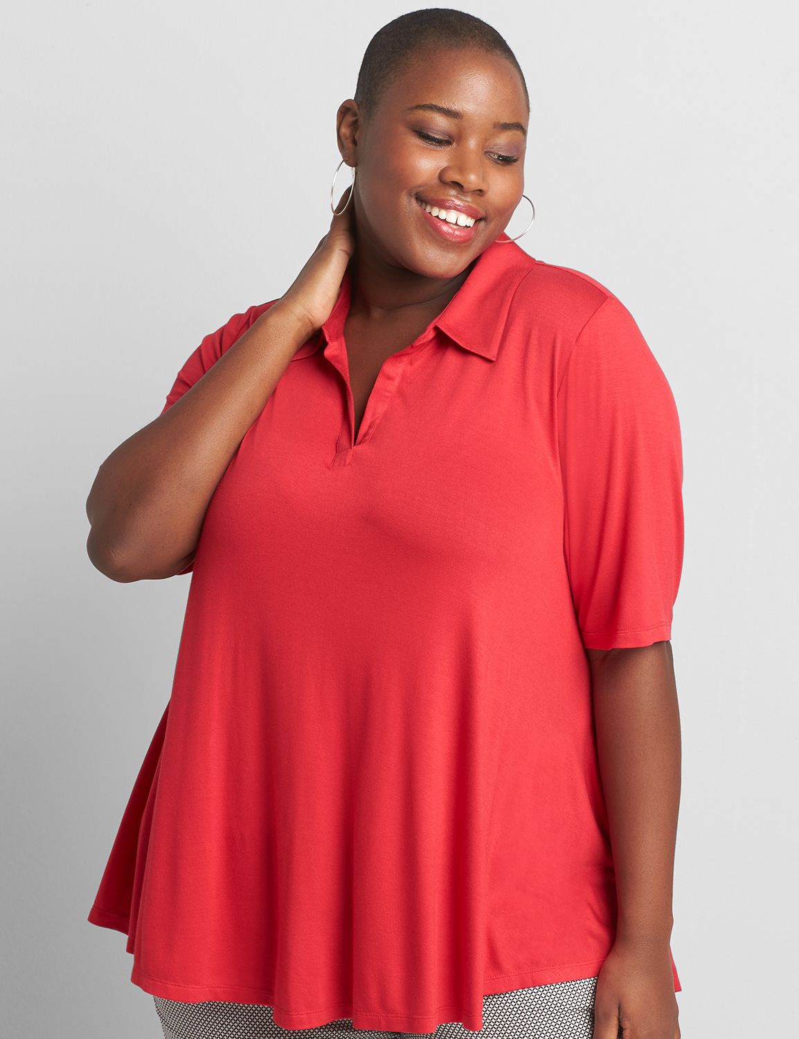 lane bryant red shirt