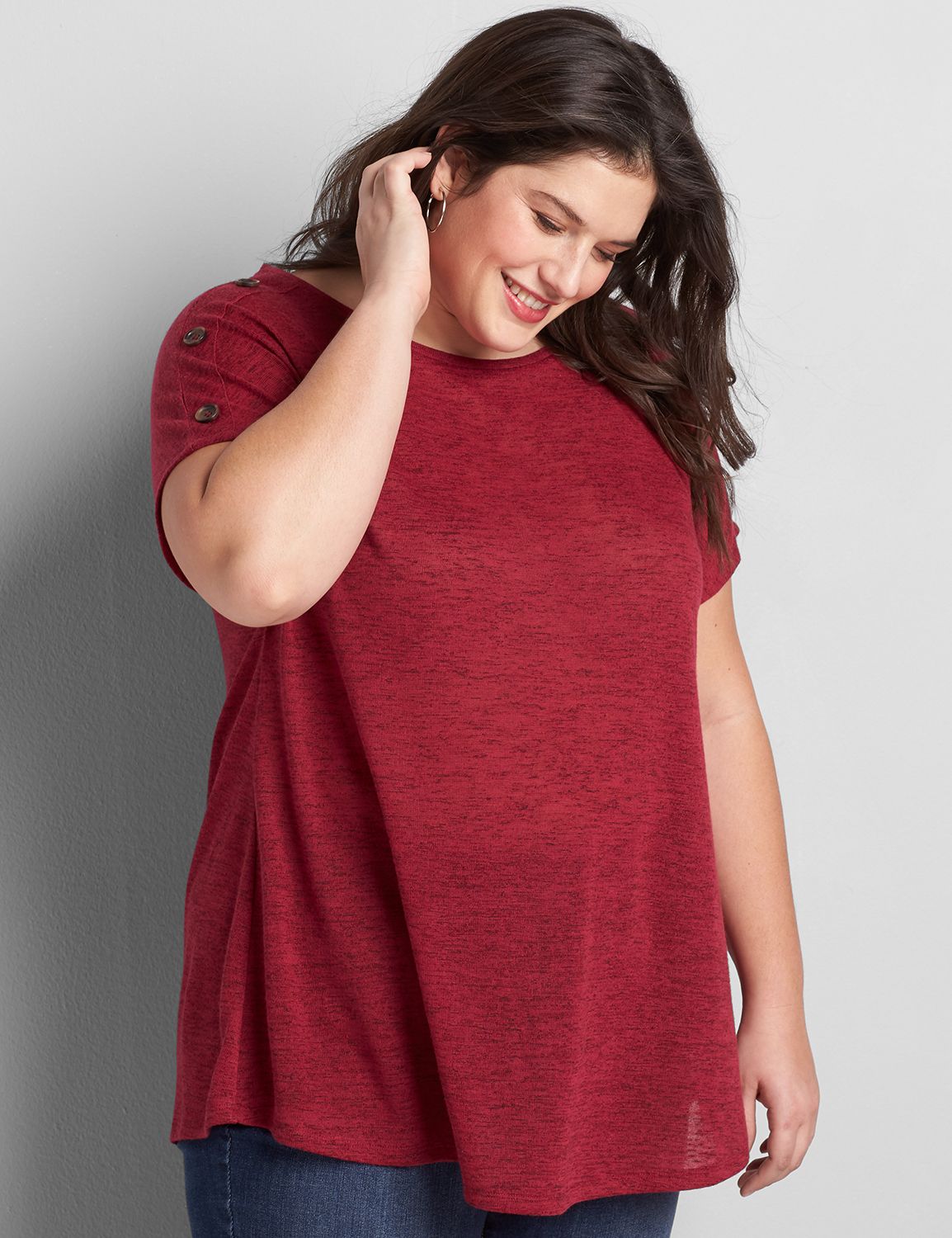 lane bryant red shirt