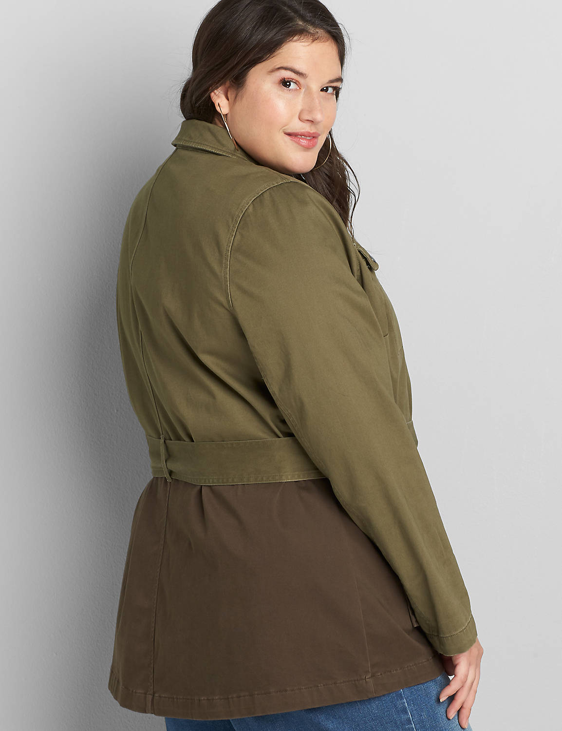 TWO TONE BELTED ANORAK 1118315 Product Image 2