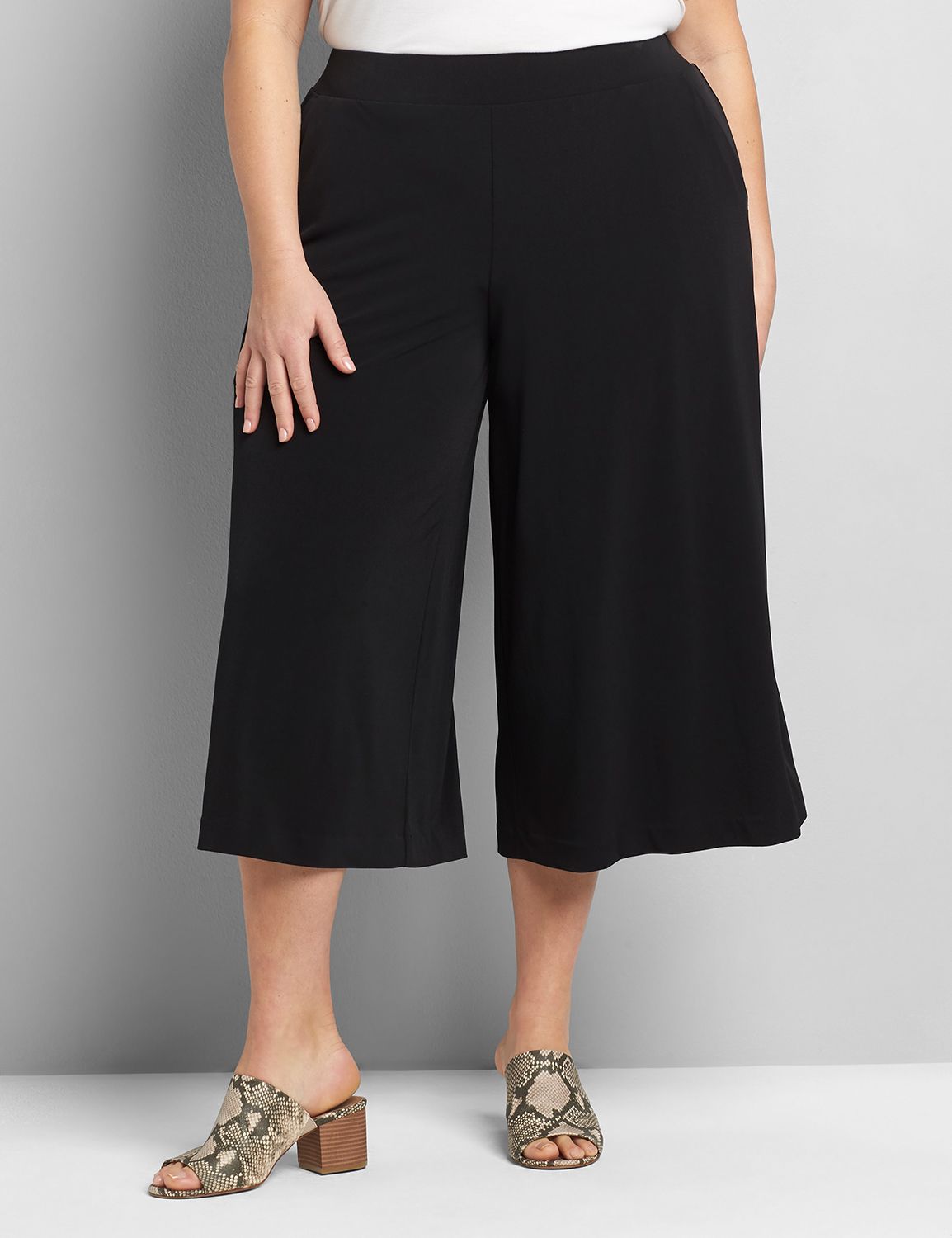 Knit Kit Pull-On Wide Leg Capri