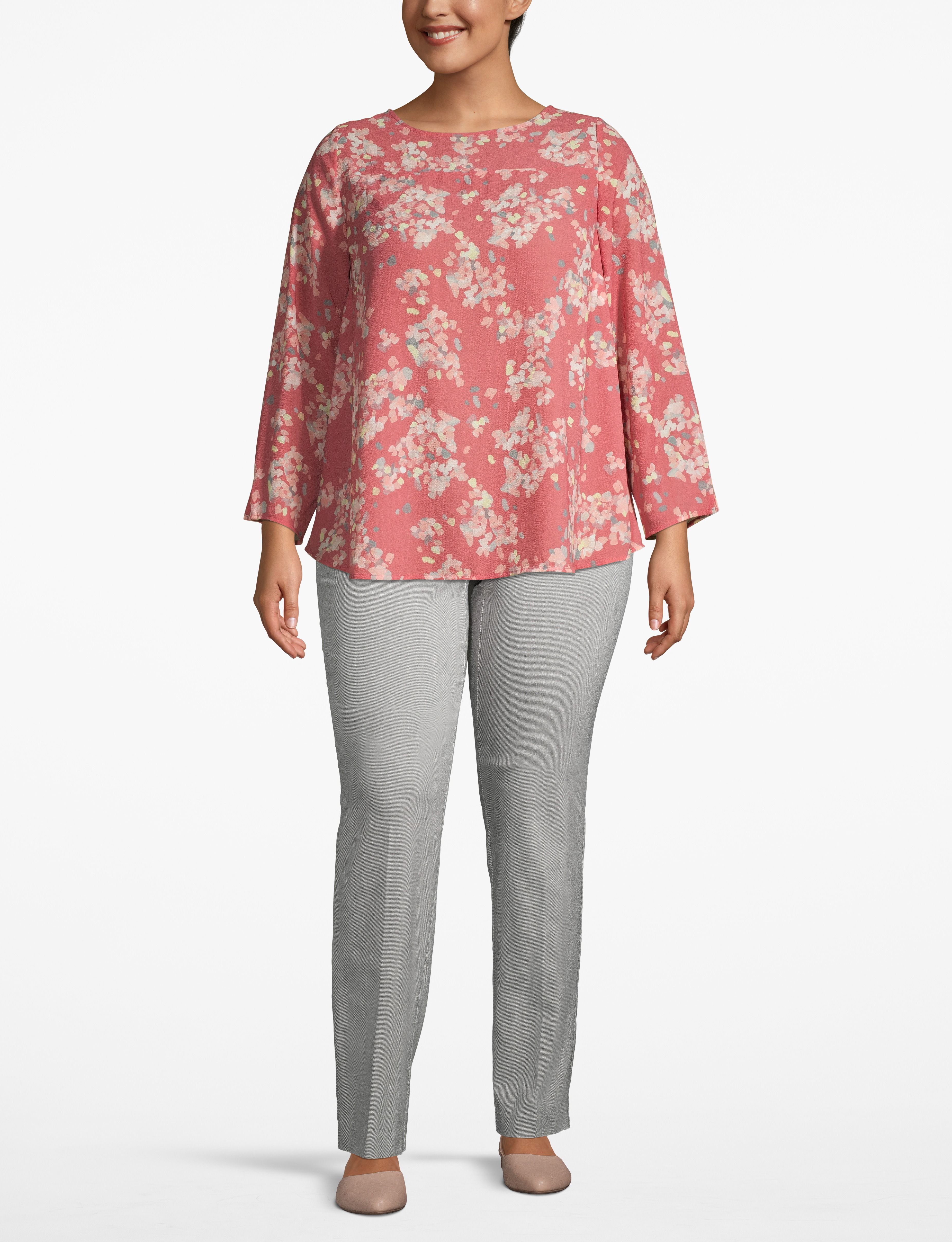 1108871 - S LBO Yoke Seam Blouse (1108604):LBSP20041_ConfettiDot_colorway4:22 Product Image 3