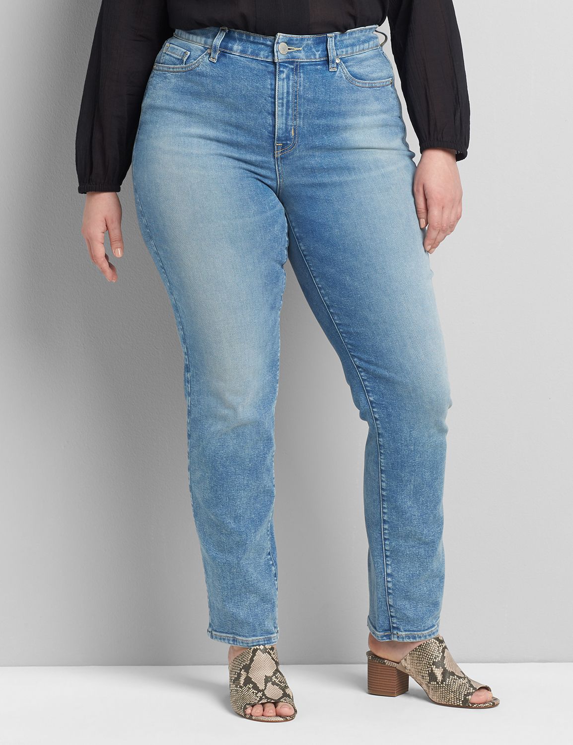 curvy straight leg jeans