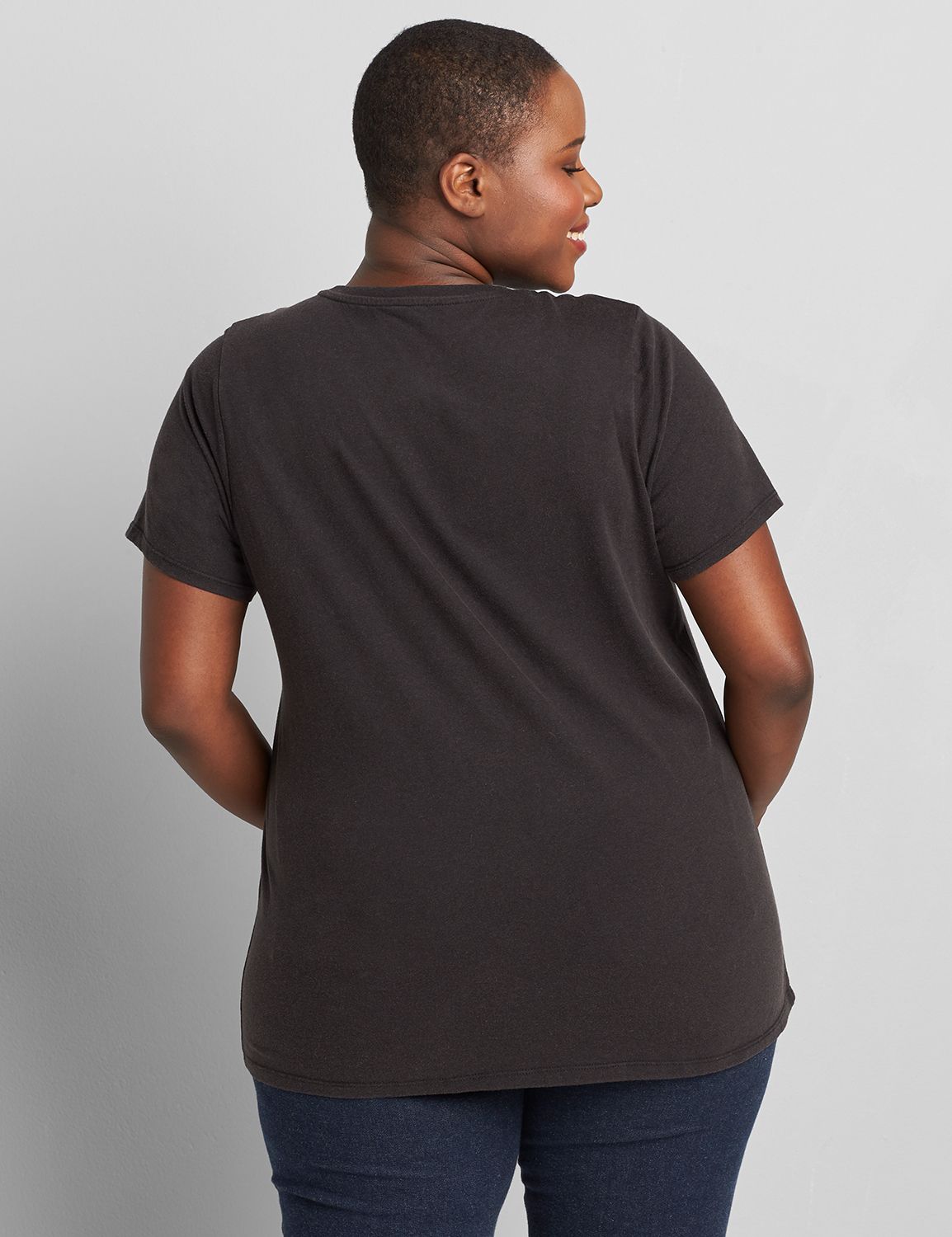 SS Crew Neck Graphic: Friends 1119479:Ascena Black:22/24 Product Image 2