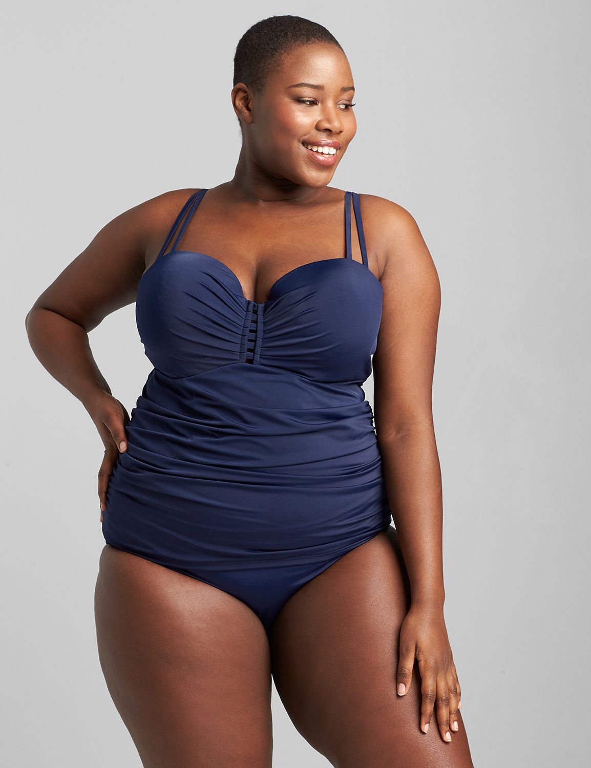 Eco-Friendly Fitted Underwire Swim Tankini Top 