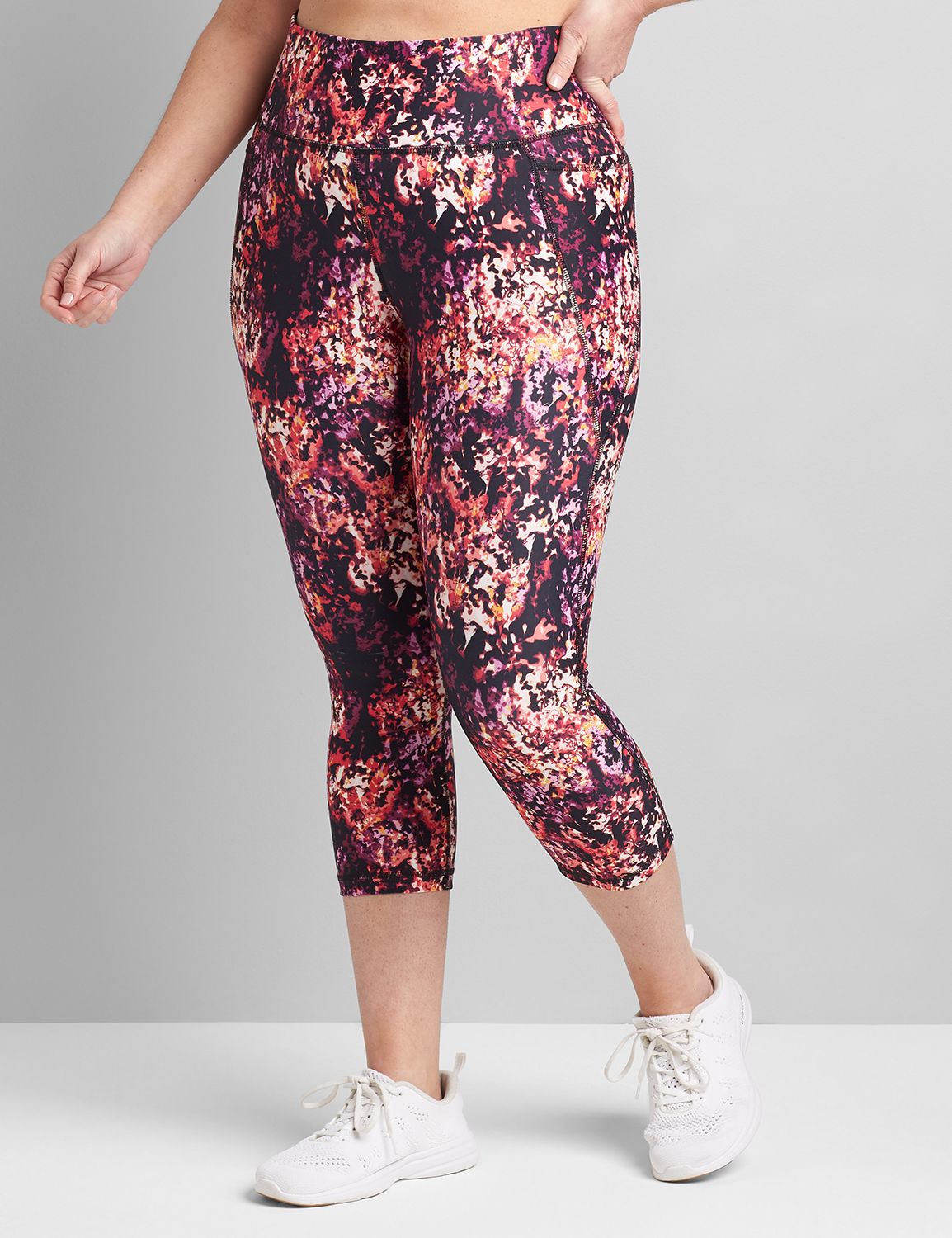 LIVI High-Rise Wicking Capri Legging, Lane Bryant