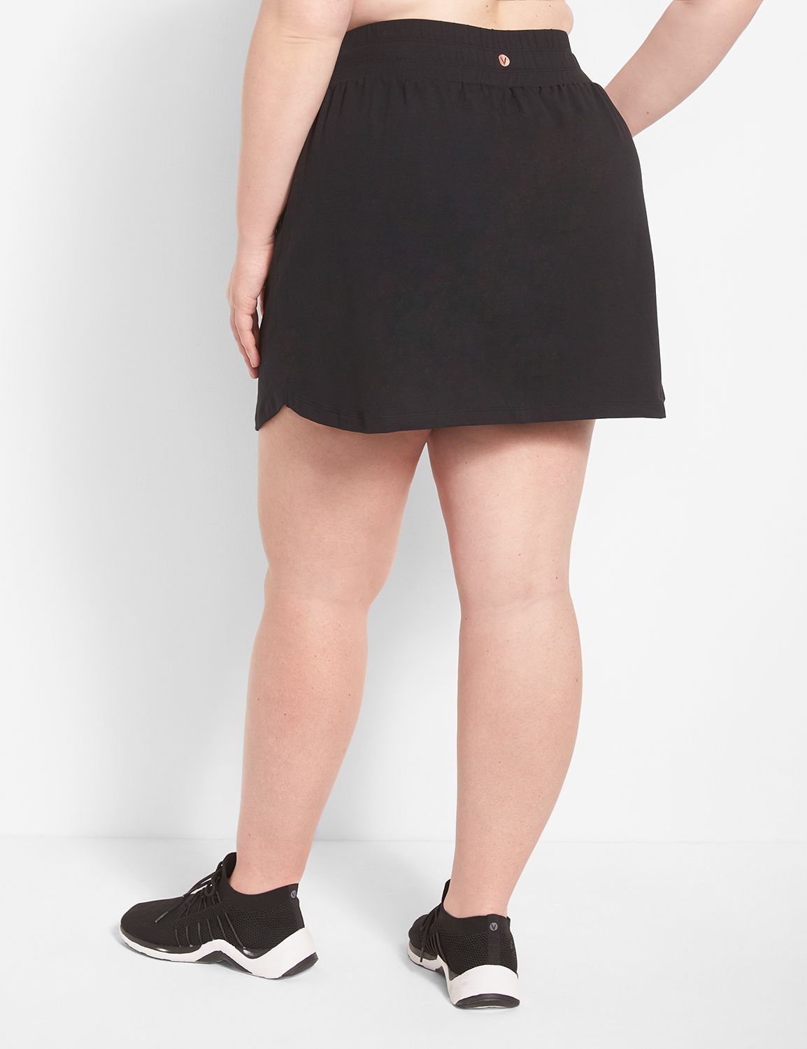 Cotton Span Drawstring Waist Black Product Image 2