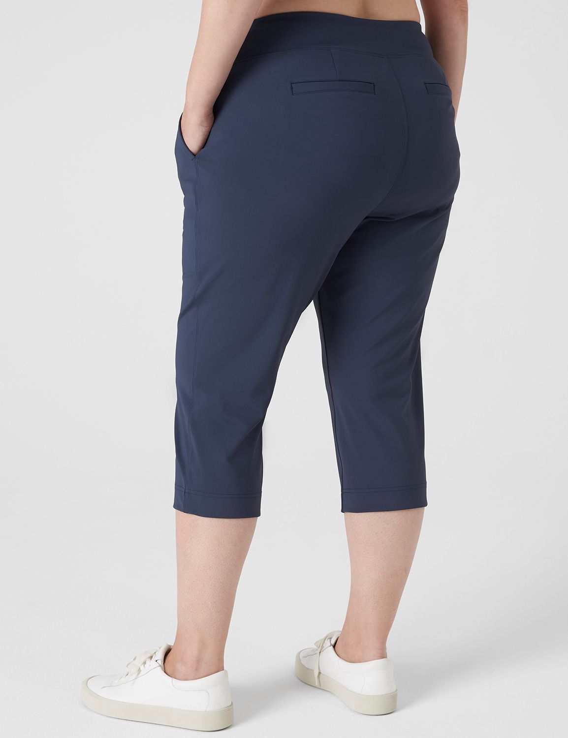 Lane Bryant Livi Signature Stretch Capri Legging / Maritime Blue