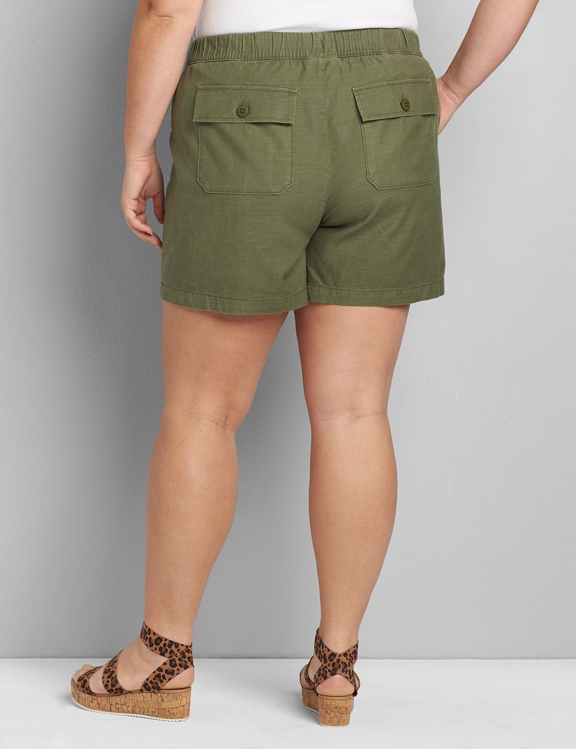 PULL ON SHORT -EVERSLUB 1119687:Dried Sage CSI 0900915:12 Product Image 2