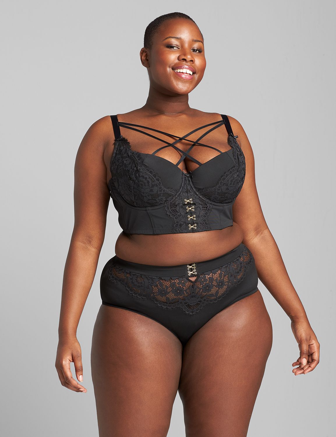 Lace Longline French Balconette Bra