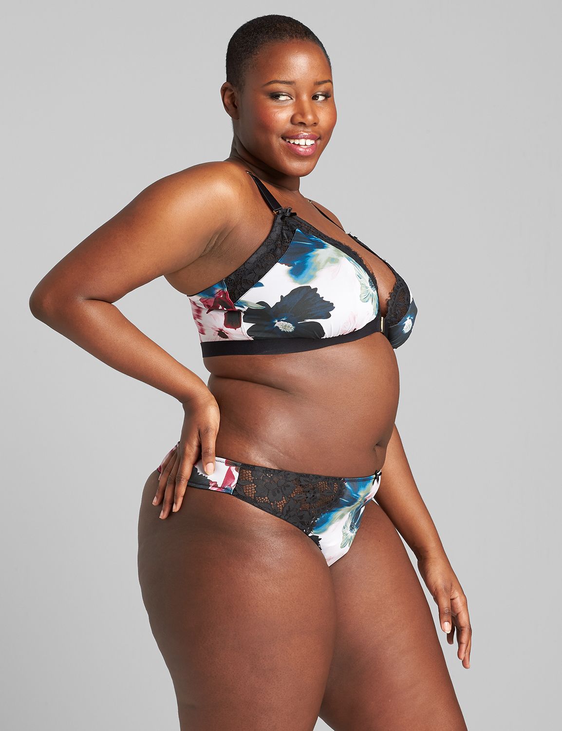 BRA盤62年！A Orquestra Fantasia/Distracao Floral Print NW Bra 1118627:Xray floral_BrightWhite-Small_CSU21820