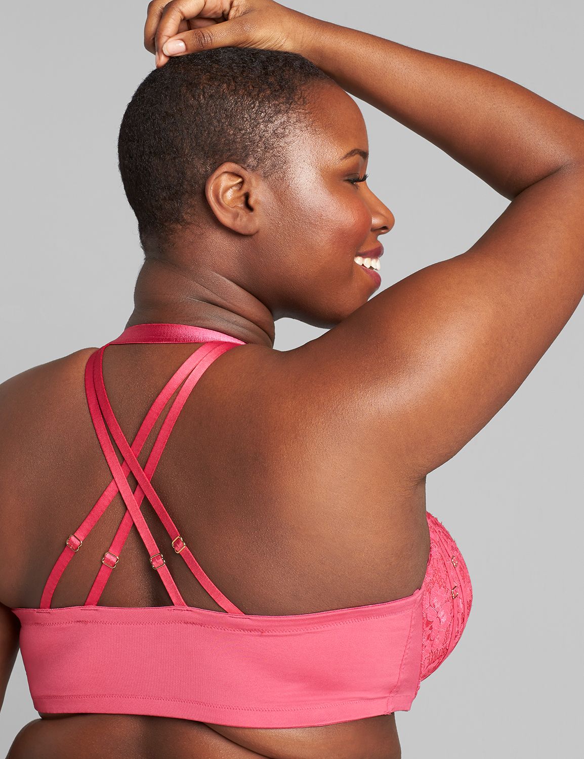 Front-Close Boost Plunge Bra -Scallop Lace | LaneBryant