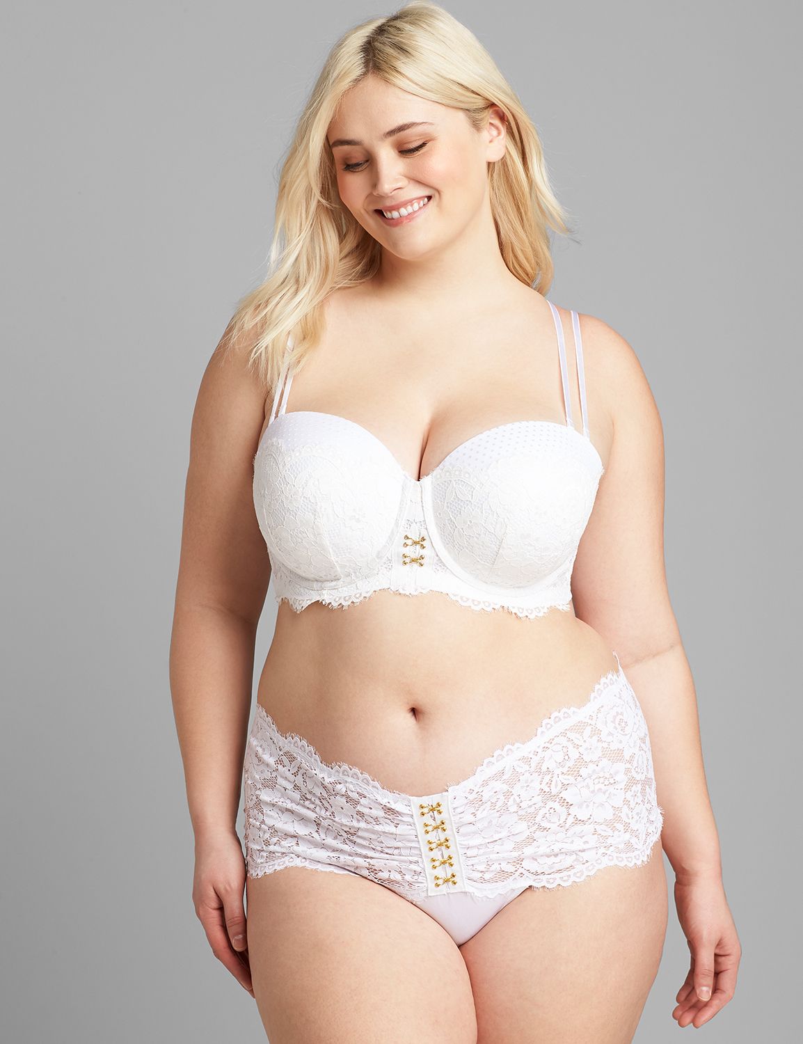 Multi-Way Boost Strapless Bra - Scallop Lace