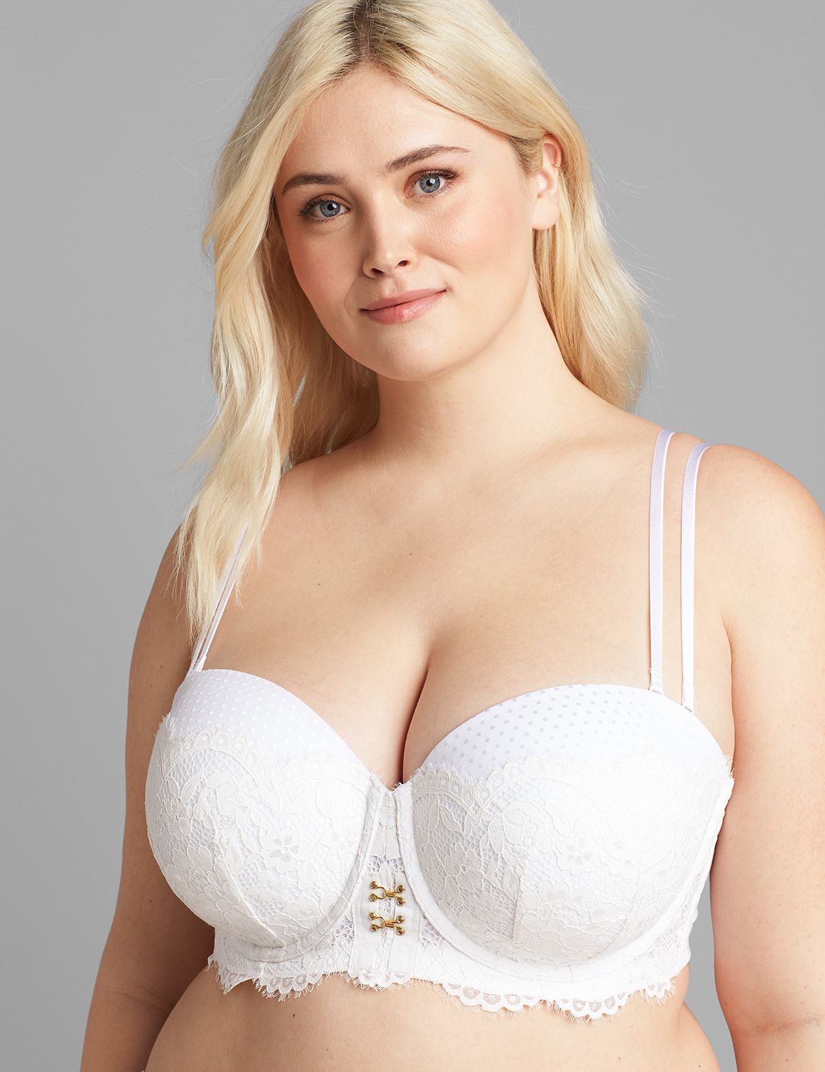 Lane Bryant - THE strapless bra of the summer. Cacique Boost Strapless, now  in 86 sizes! Bands 32-50. Cups A-K. #ForTheLoveOfCurves Shop