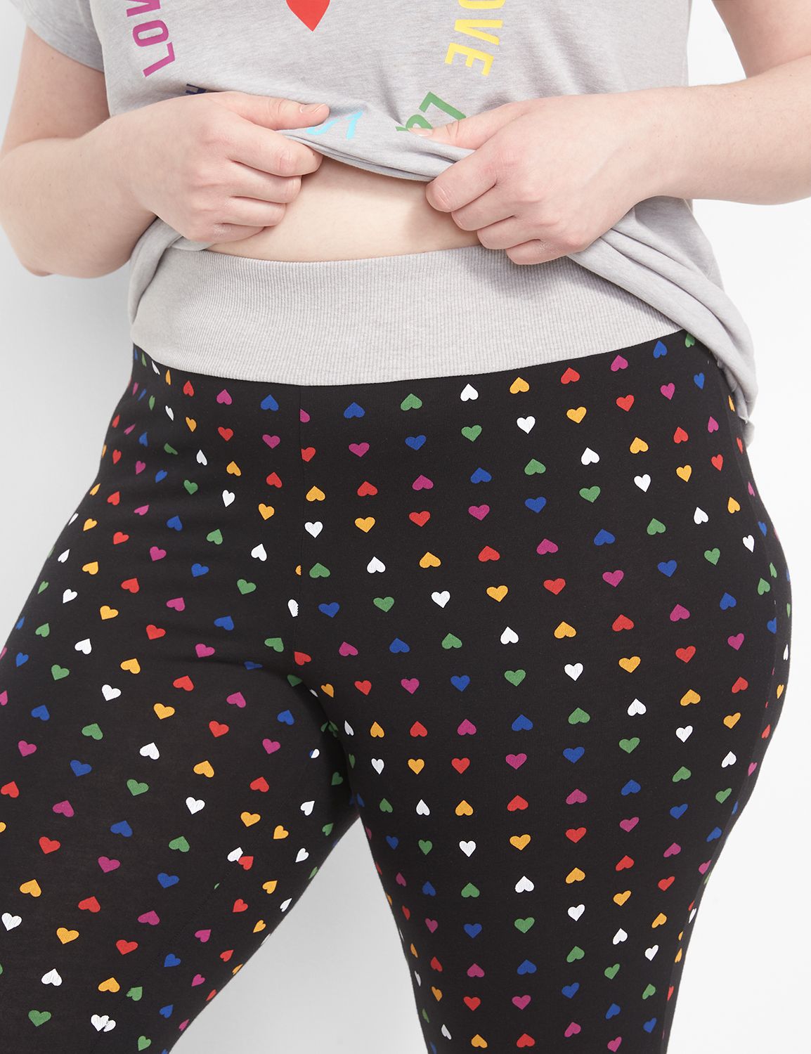 V Neck and Cuffed Legging PJ Set 11 Product Image 3