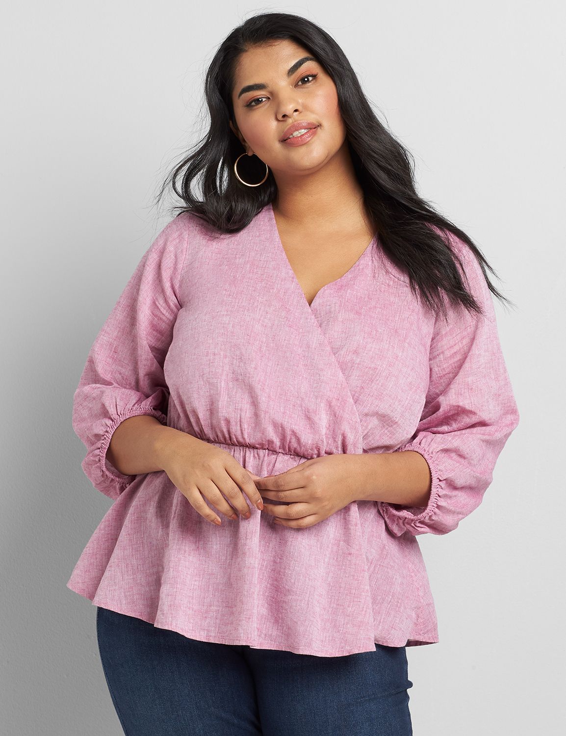 lane bryant peplum tops