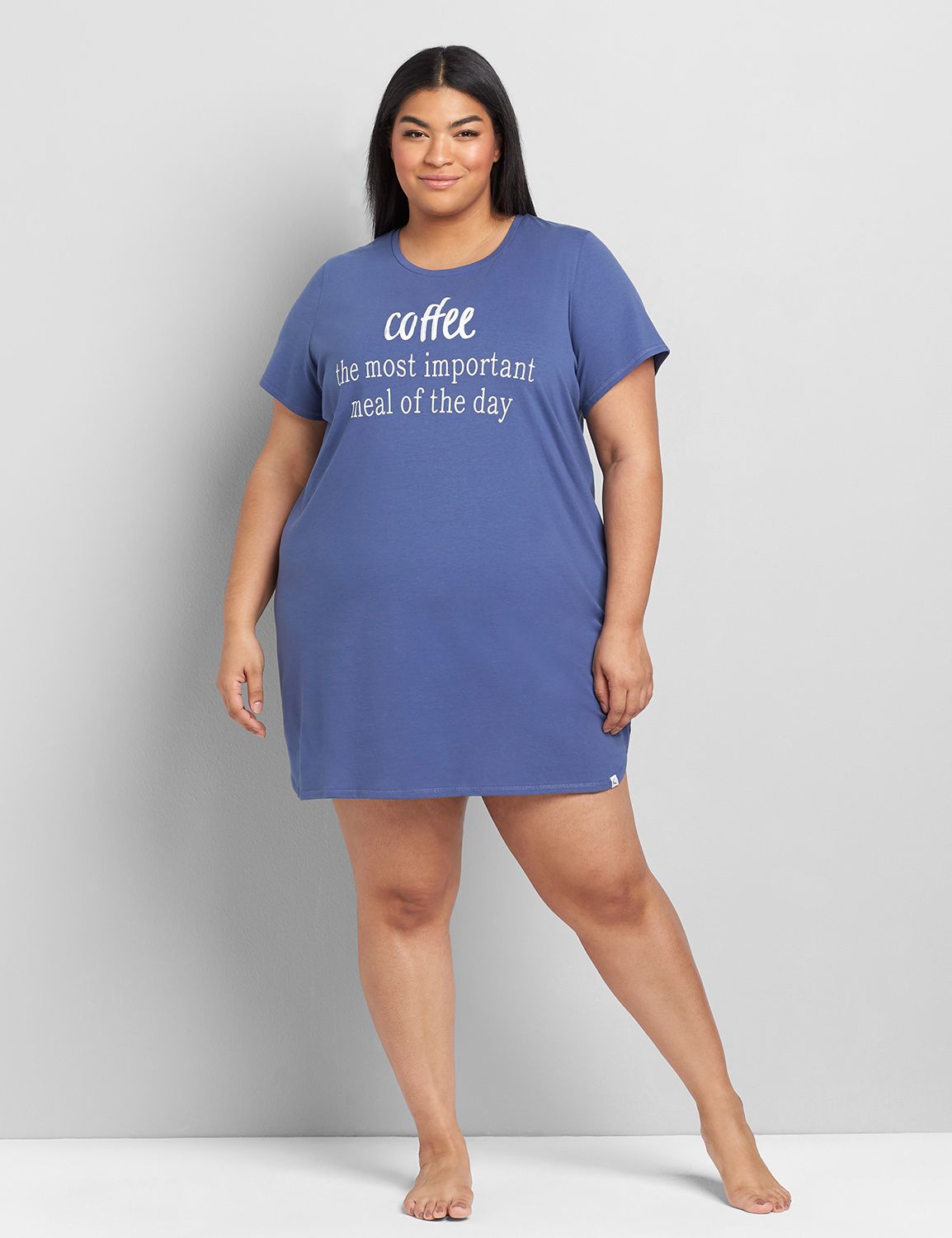 ShortSleeve Sleepshirt Graphic LaneBryant