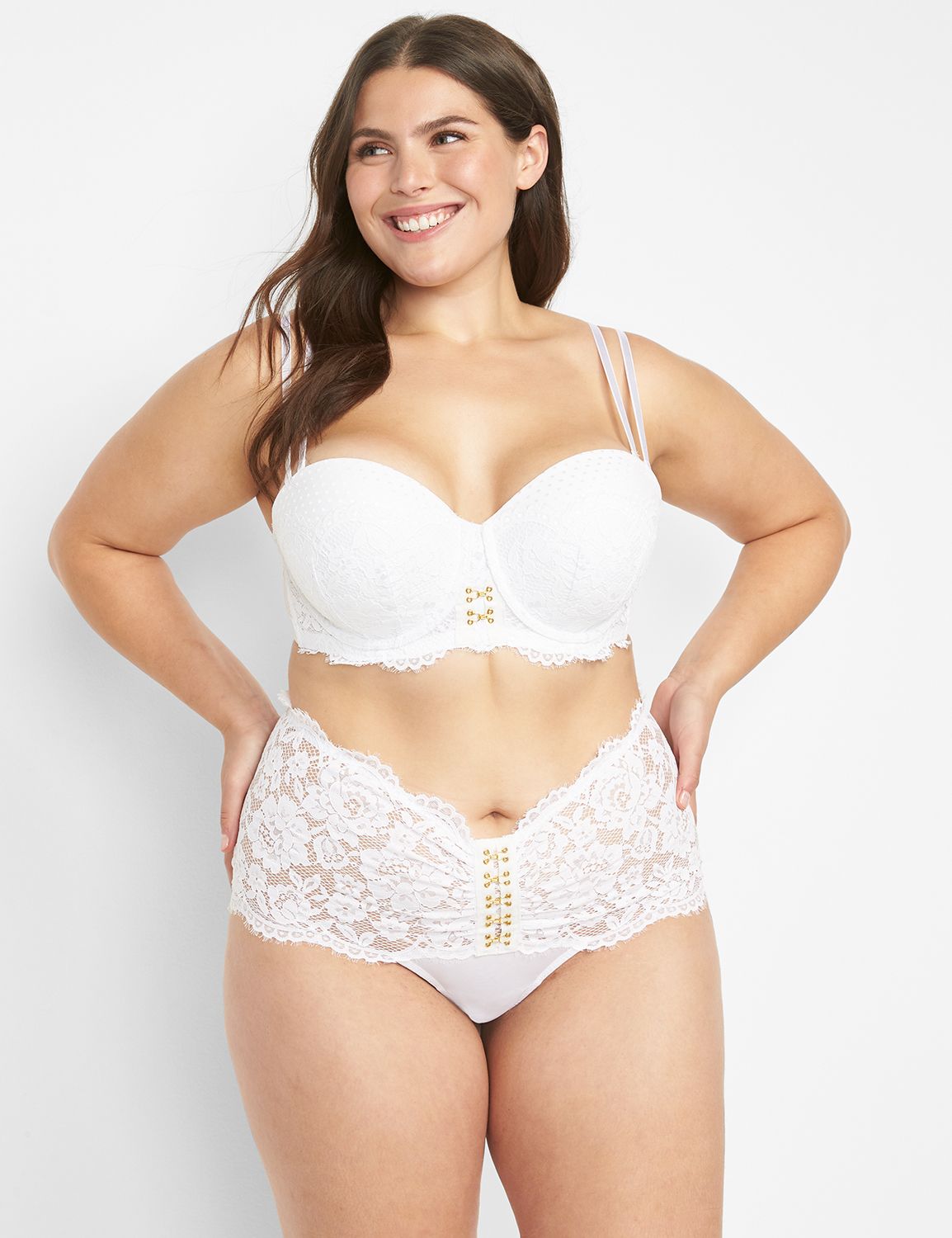 Scallop Lace Wide-Side Thong Panty 