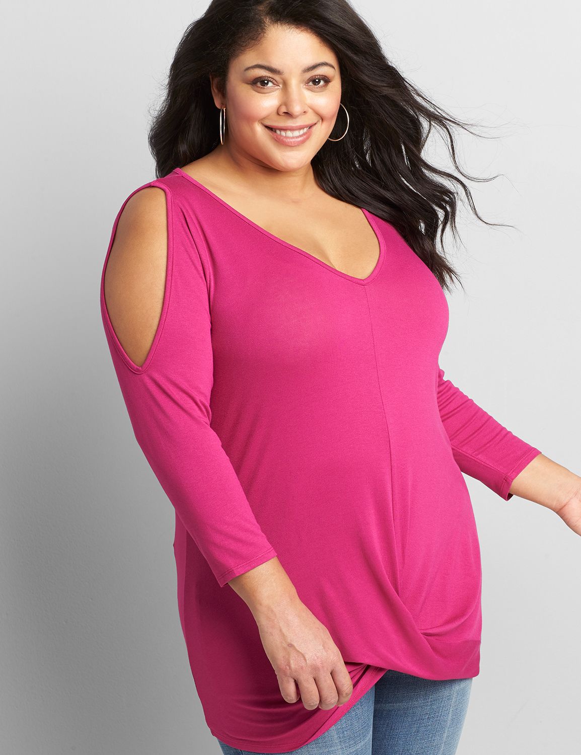 lane bryant cold shoulder tops
