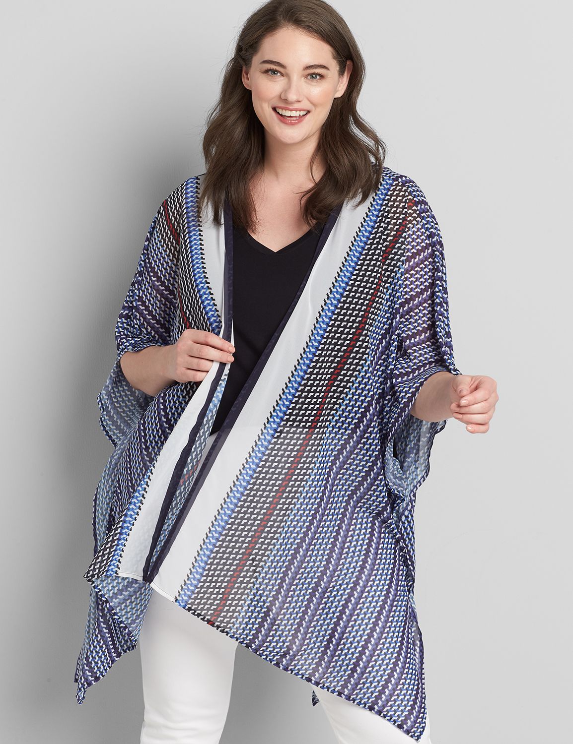 Basic Chiffon Overpiece 1118865:LBSP21208B_LogoCamilaBorder_C1:ONESZ Product Image 1