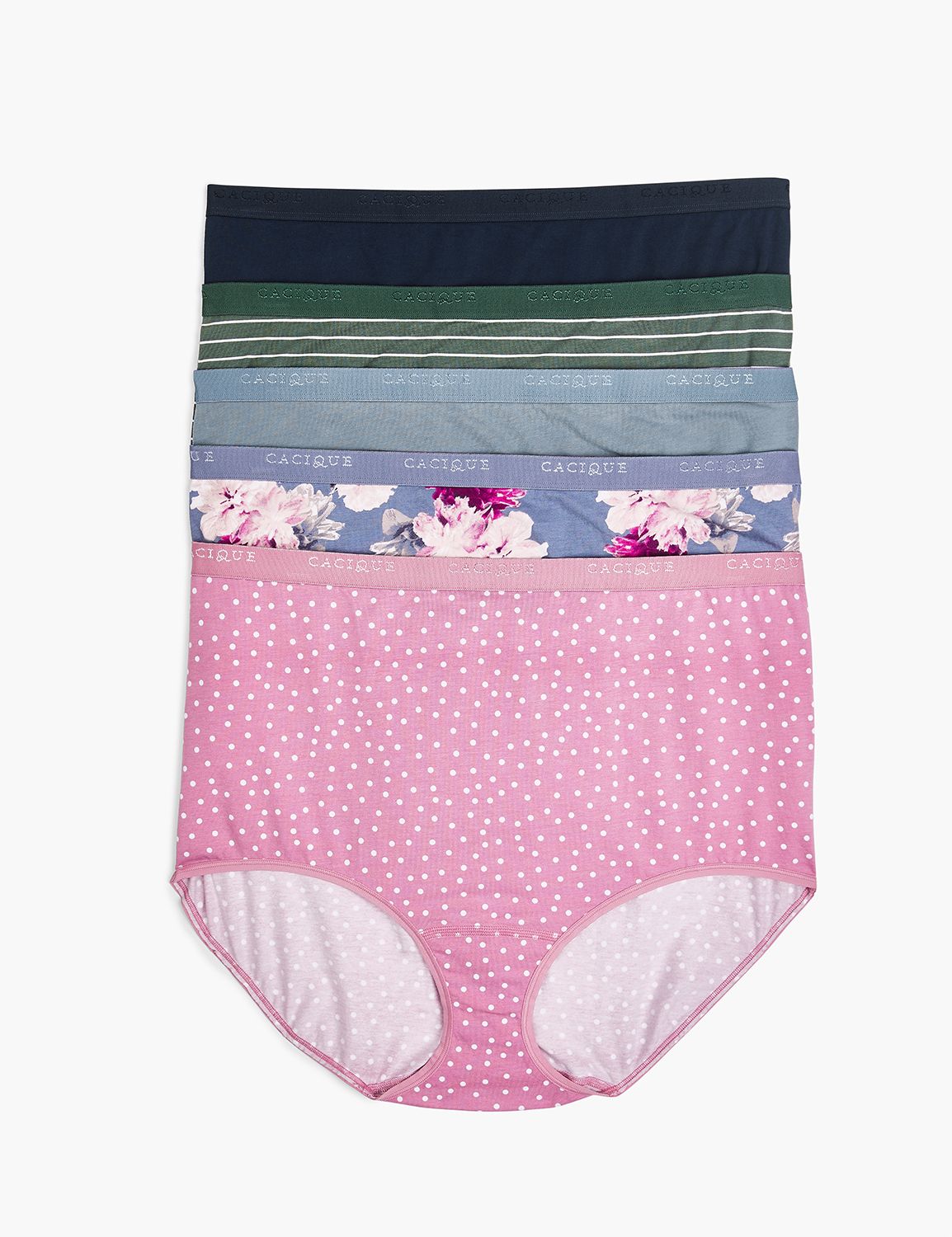 Efsteb 5 Pack Underwear Women Cotton Knickers Panties Briefs