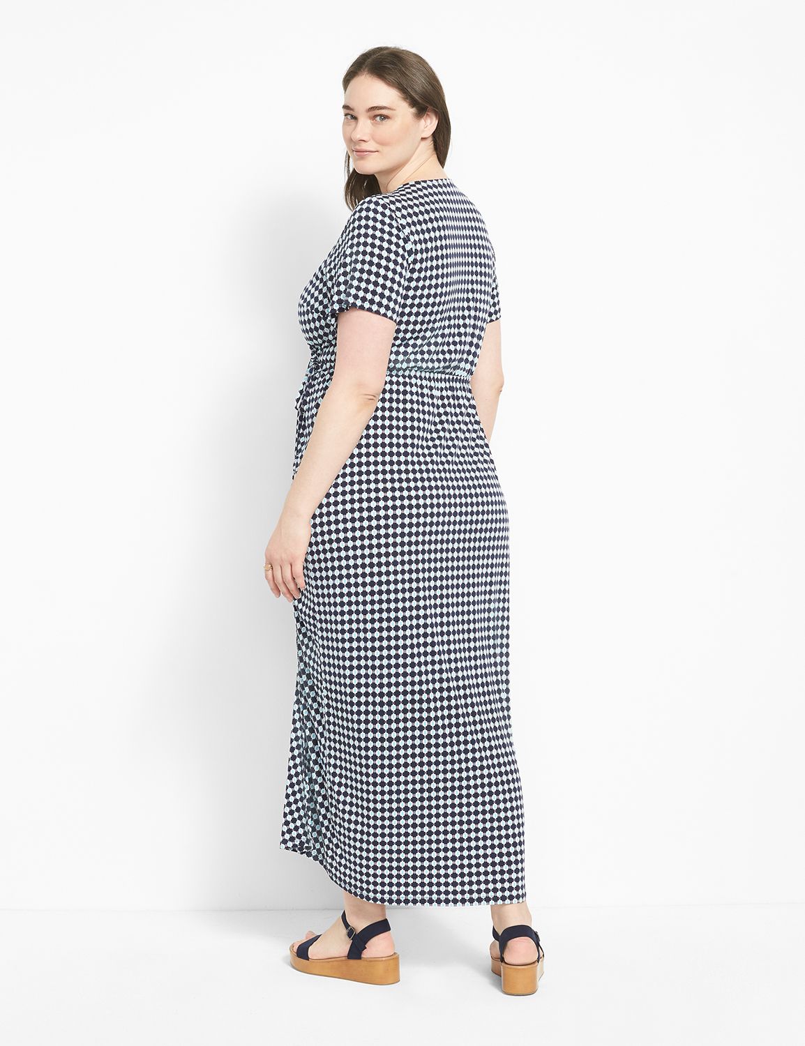 Ruched Surplice Long Sleeve Maxi Dress