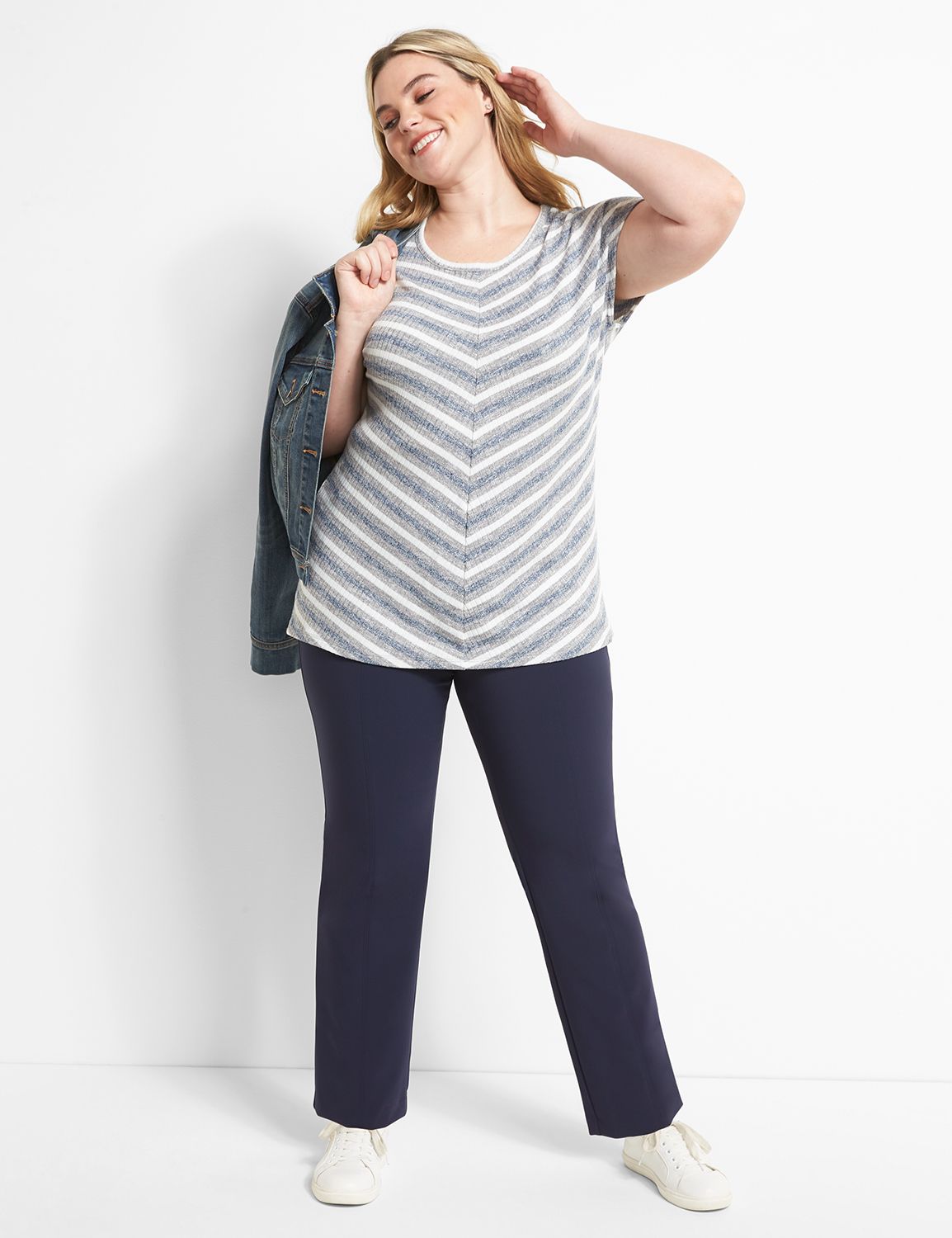 On-The-Go Straight Pant 1121027:Dark Water:12 Product Image 3