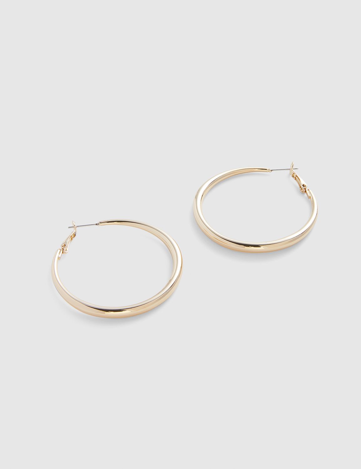 Polished Large Hoop Earrings