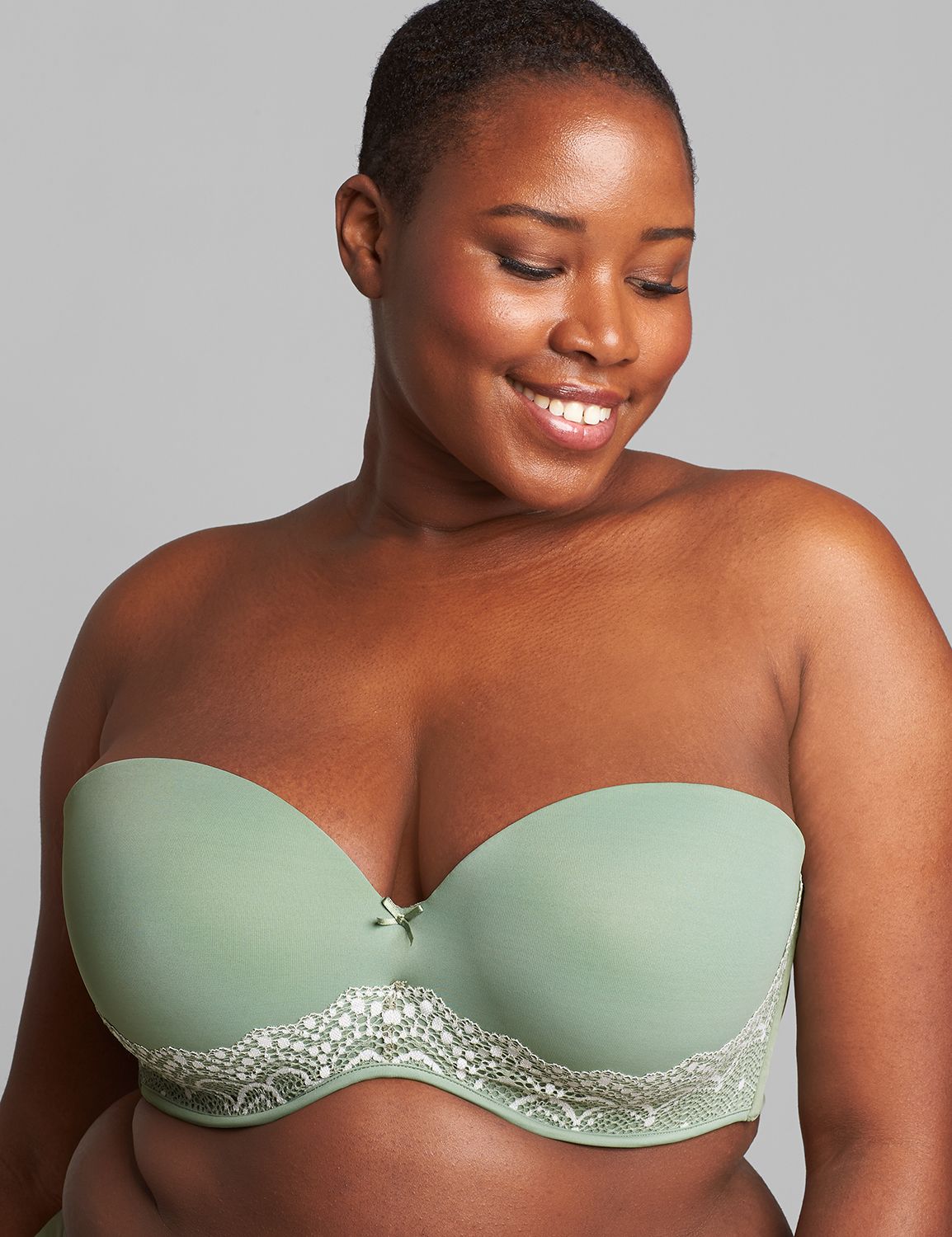 Lane Bryant New Cacique Multi-Way Boost Strapless Bra 7 Ways In Café Size  38DDD Tan - $45 - From Always