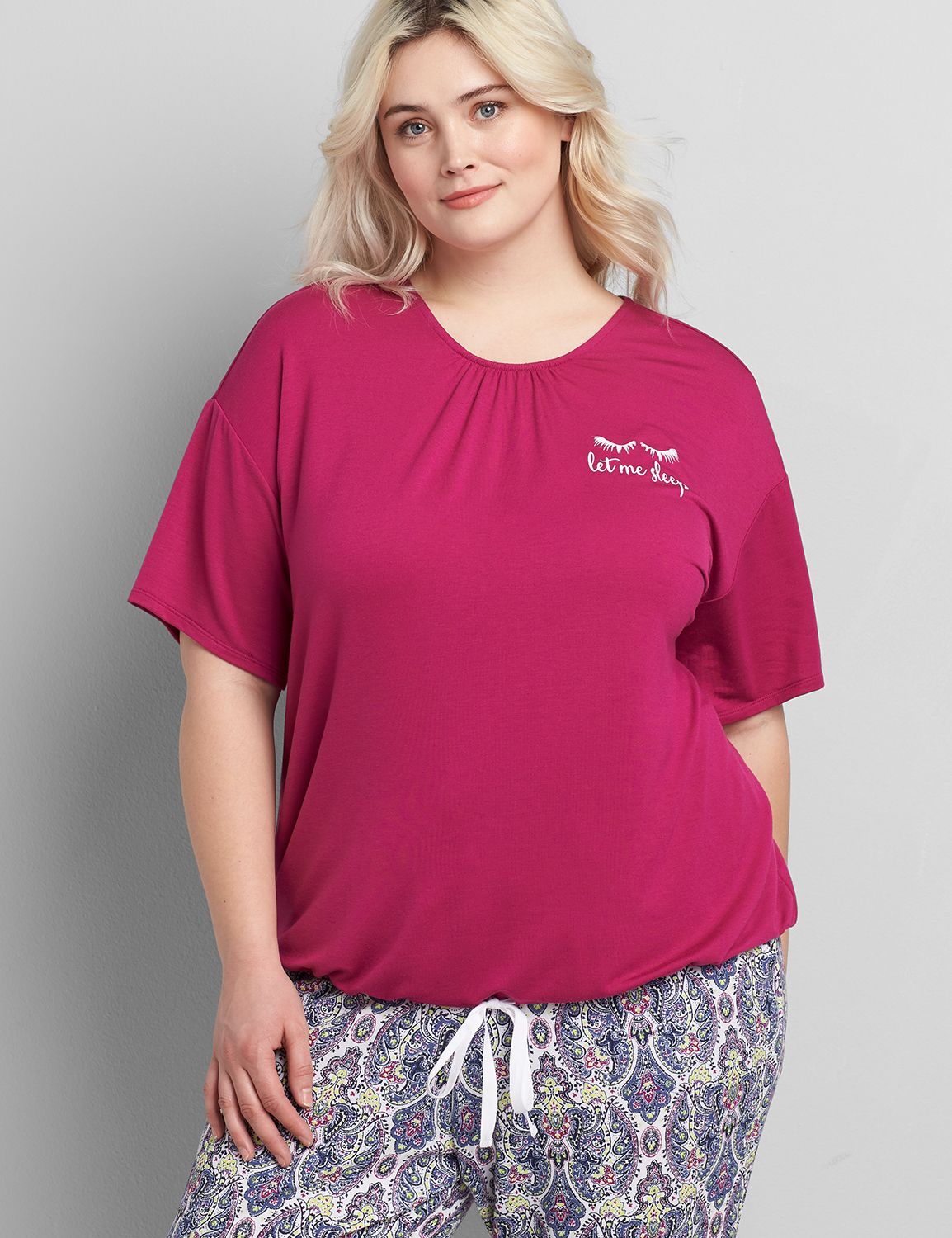 French Terry Blouson Sleep Top 