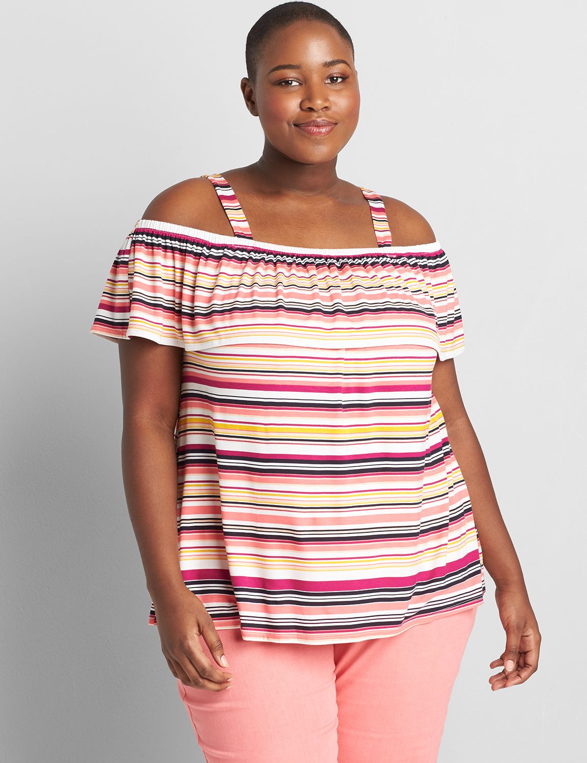 lane bryant cold shoulder tops